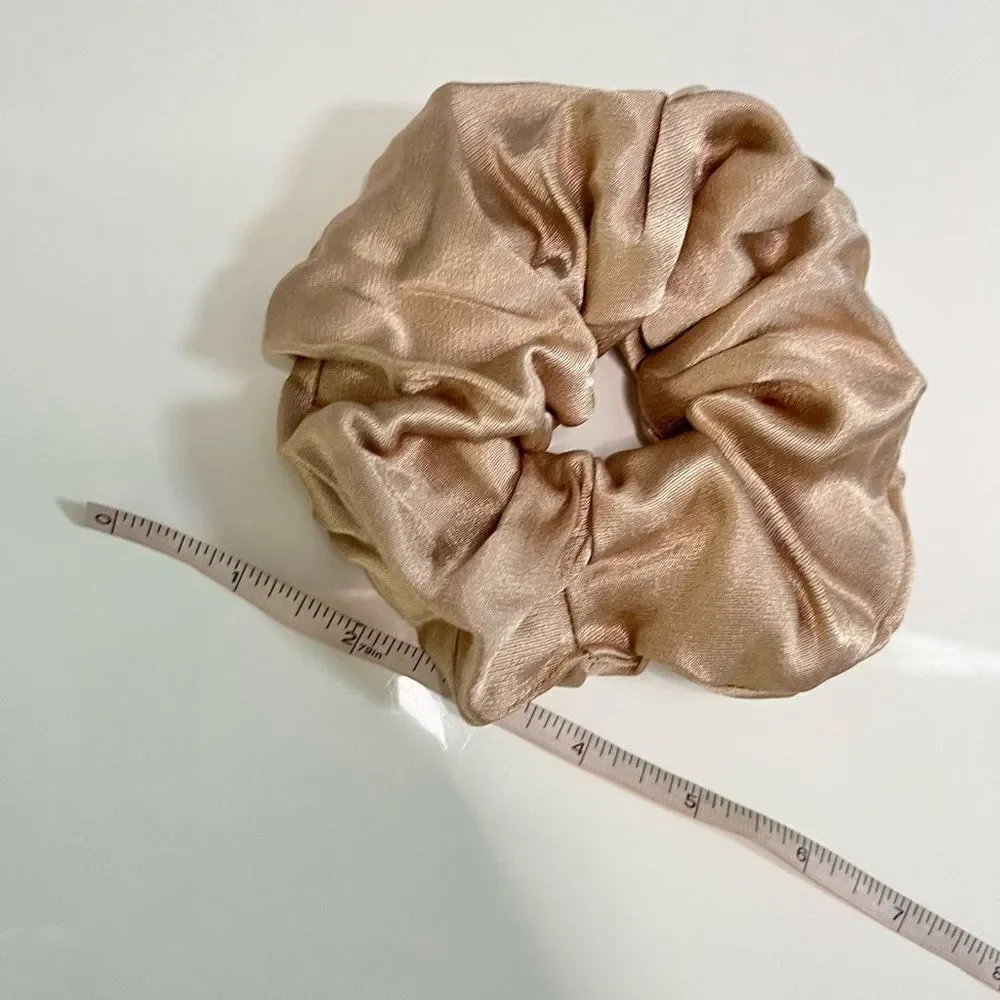Scrunchies Upcycled from Shona Joy La‎ Lune Tie Front Bias Midi Dress in Gold